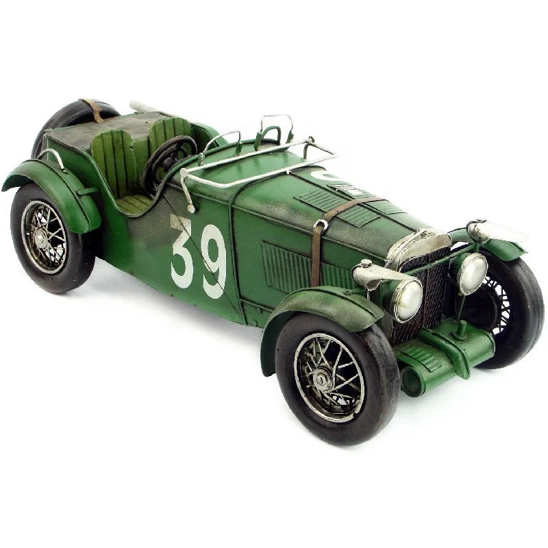 1933 Handmade Metal Crafts Racing Sport Antique Car Vintage Model Die Cast 1:12 Coffee Shop Restaurant Home Decoration