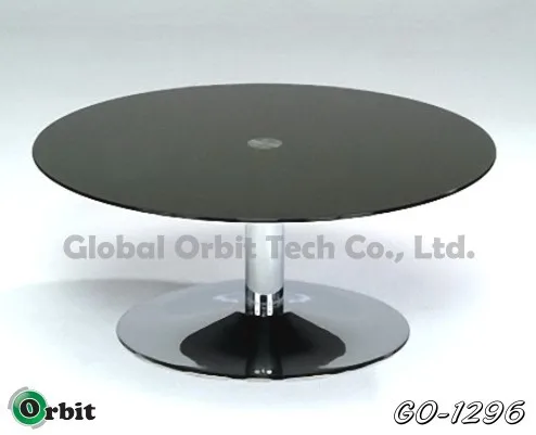 Durable Coffee Table Colorful Small Glass Round Table