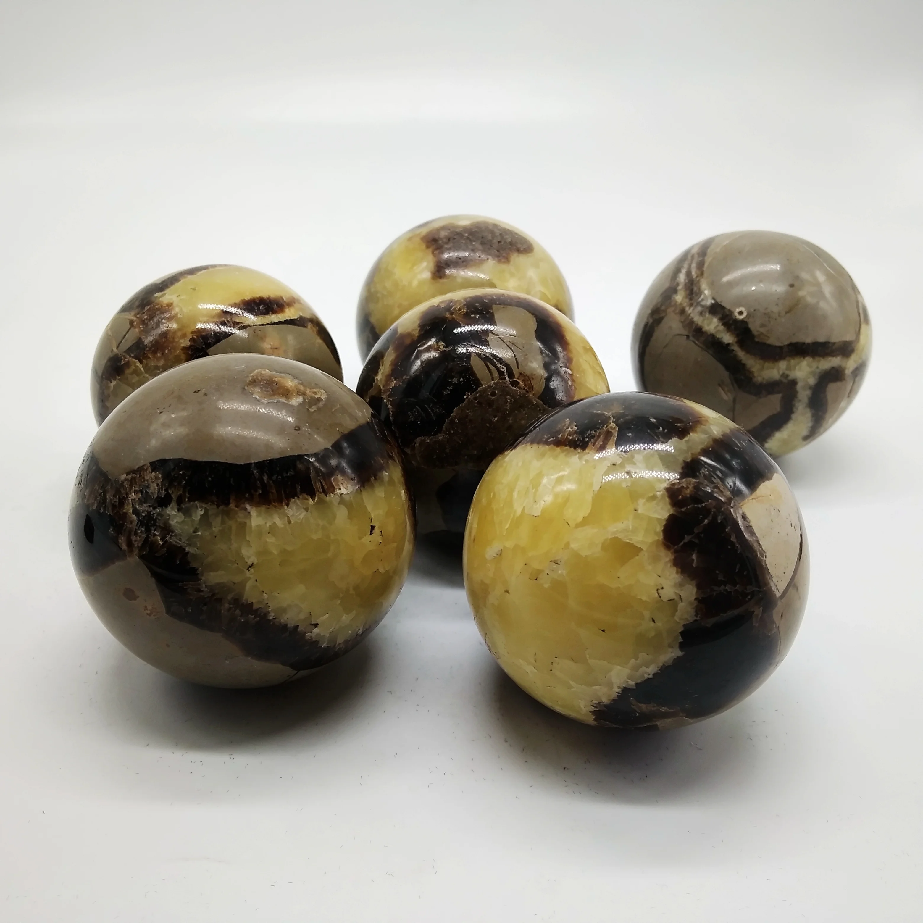 High Quality  The nature crystal Septarian Ball Dragon Stone Spheres Polished Turtle Stone Balls For Sale