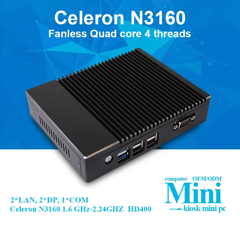 Intel мини-пк с N3160 тонкий клиент android пк, с мини размера, интеллектуальную производительность, более удобно двигаться.