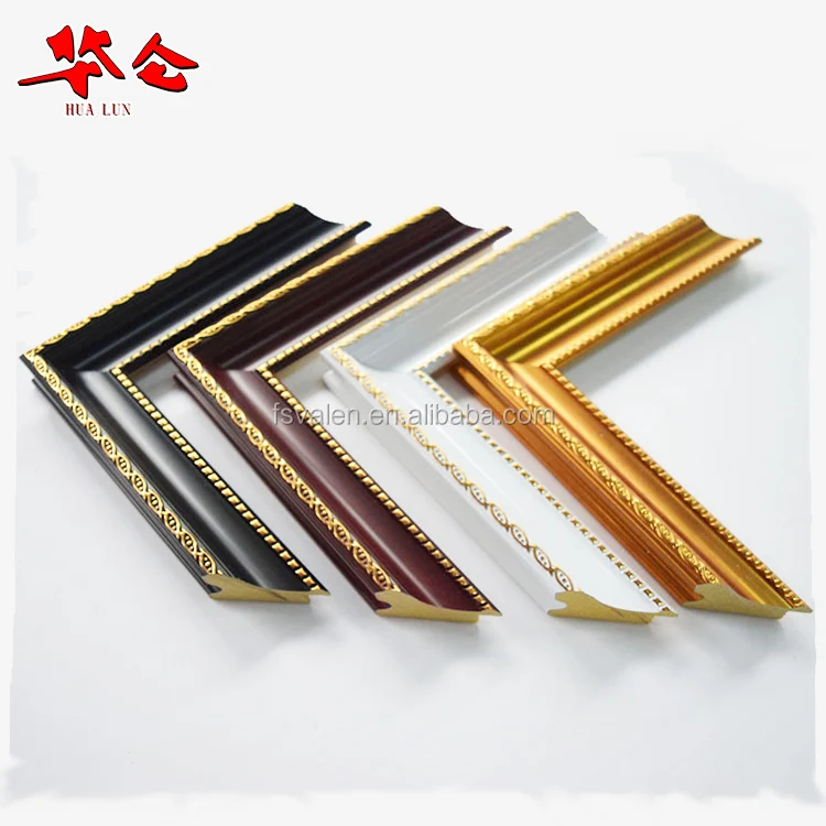 Popular antique design moulding gold ps decor photo frame with various sizes and colors