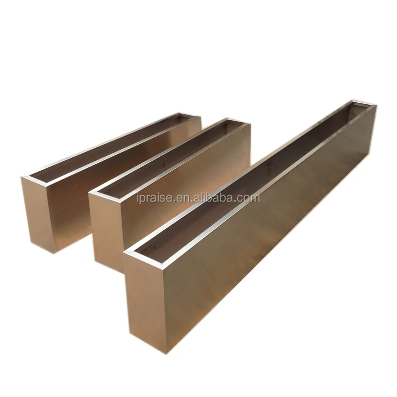 Large Rectangular Planter Pot Metal Stainless Steel Flowerpot / Planter Boxes / plant pot