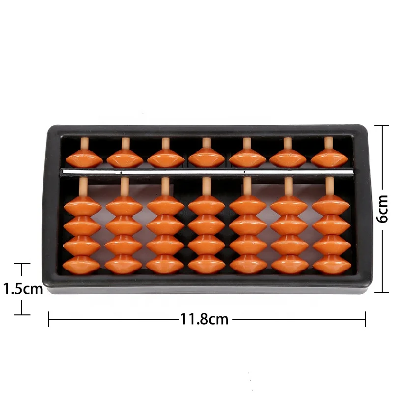Hot Sale 7 Rods Child  Abacus 7 Colours Rainbow Abacus School Teaching Tools