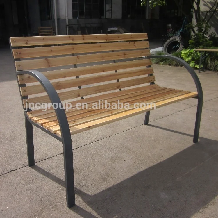 new hot sele wooden slat garden bench