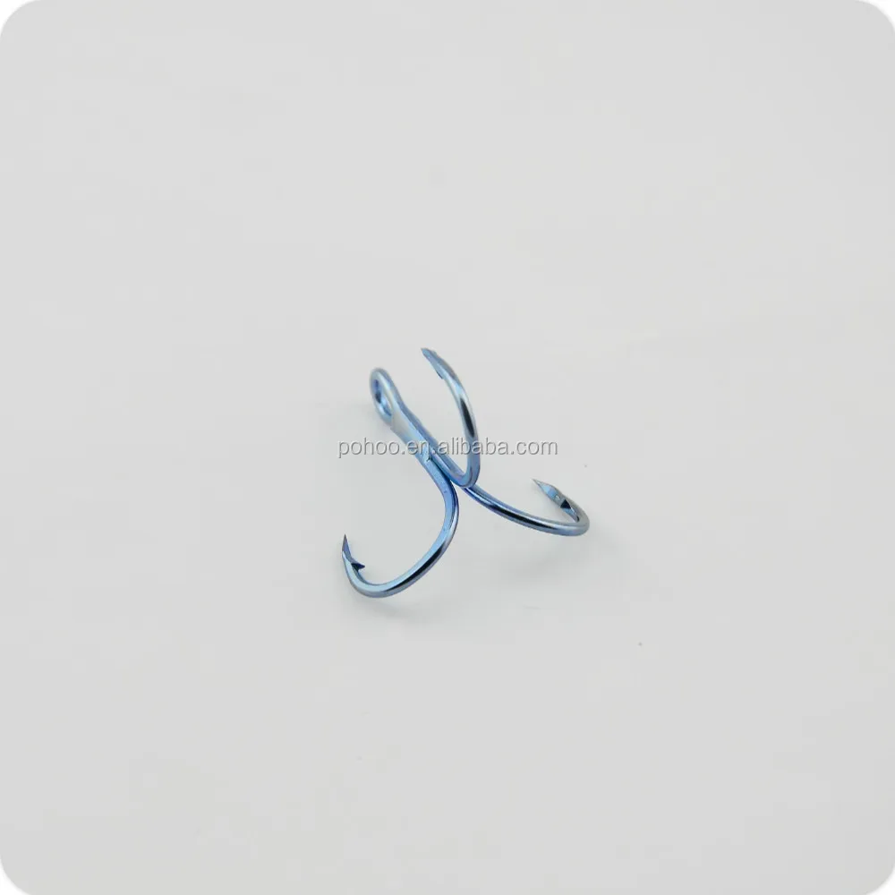 Seawater hooks for tuna treble fishing hook