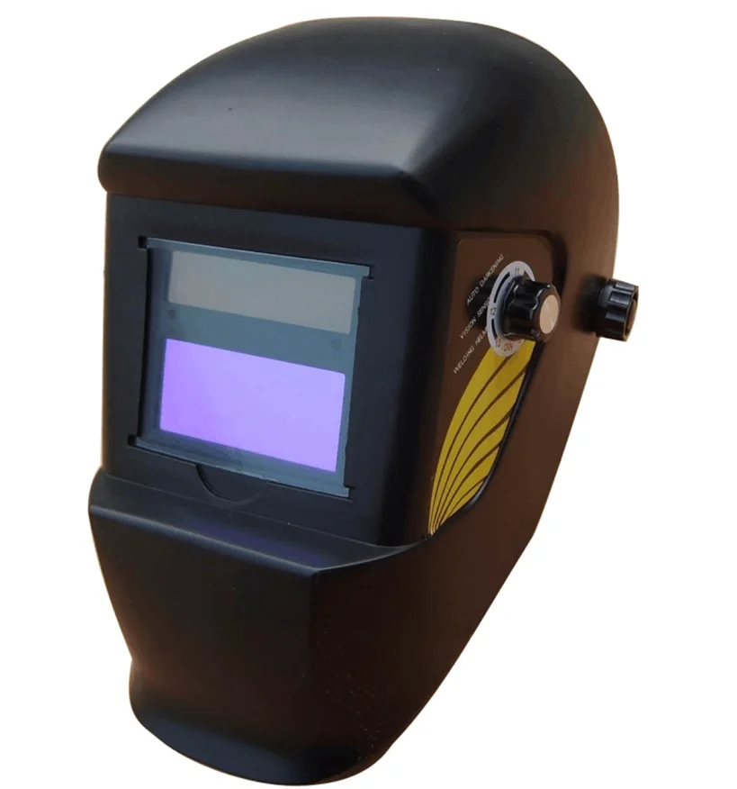 ANSI Z87.1 DIN EN 397 custom auto darkening solar power welding helmet with manual scale number setting for sale