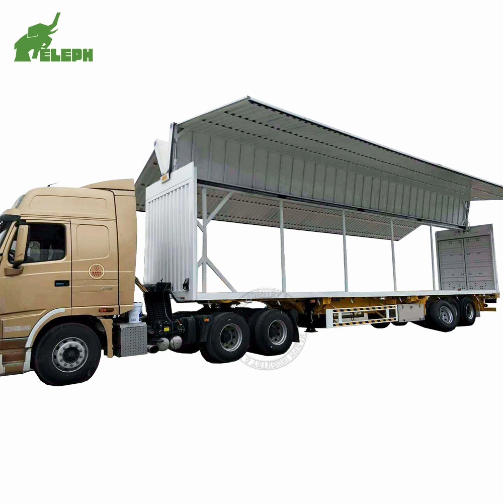 Низкая цена закрытый полуприцеп для перевозки сухого грузового автомобиля грузоподъемность до 53