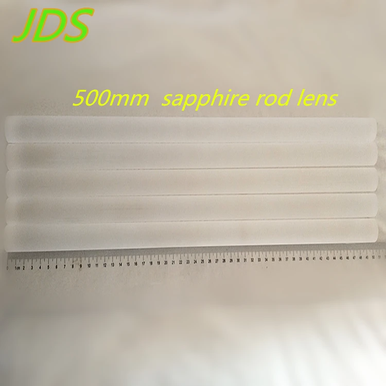 Big sapphire optical rod lens