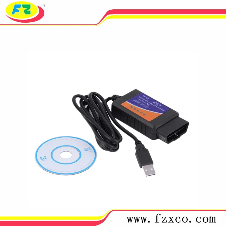 ELM327 USB OBD2 Auto car Diagnostic Tool ELM 327 V1.5 USB Interface OBDII CAN-BUS Scanner hot selling