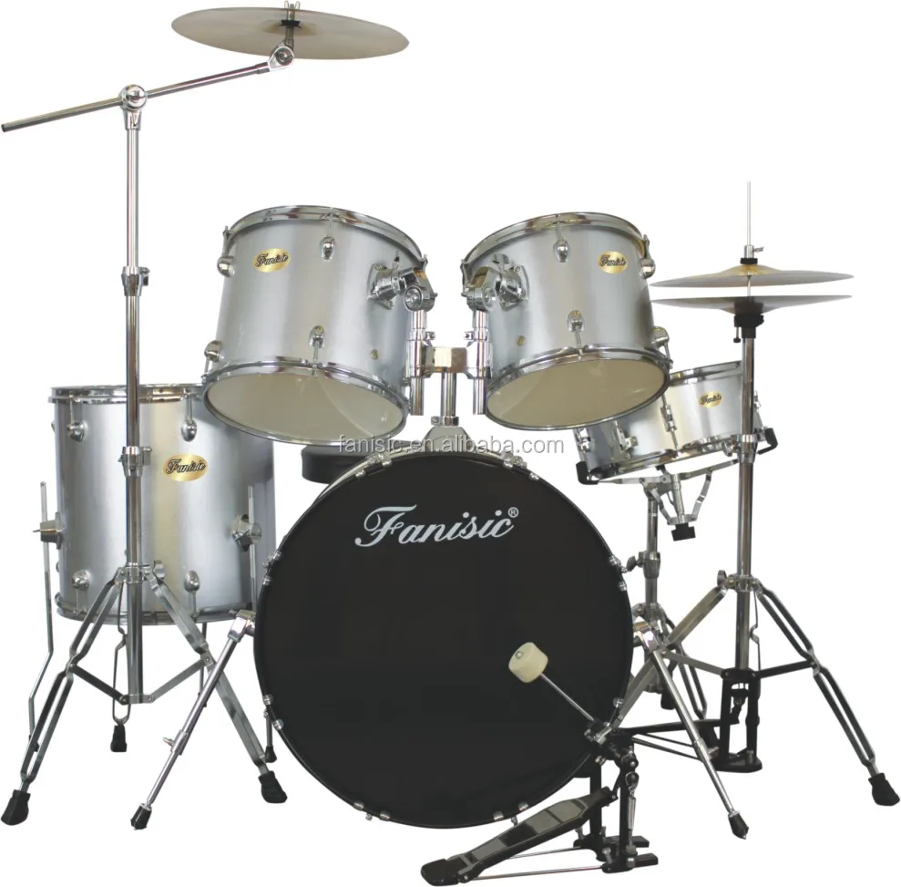 5-шт популярный барабанный набор с 3 тарелками для сцены