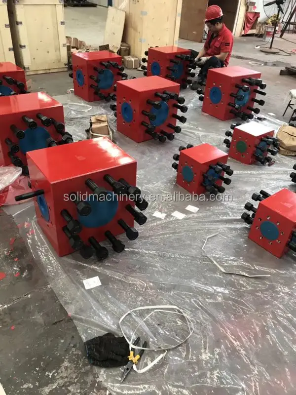 API 6A wellhead 3 way block tee flange