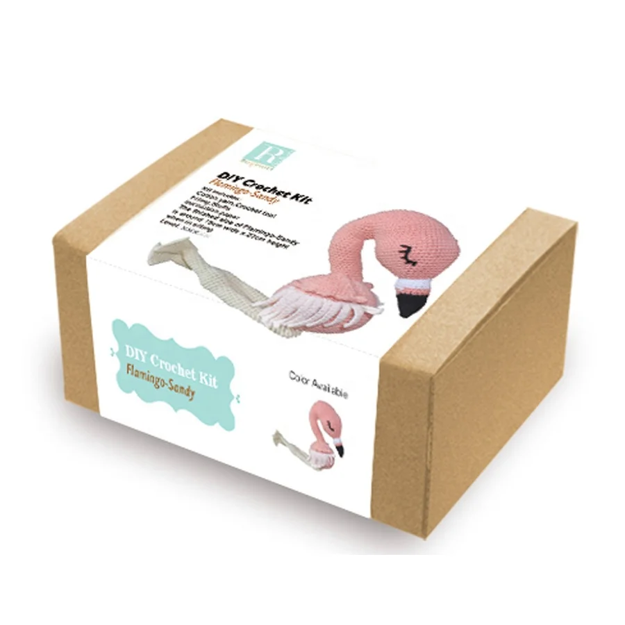 
Cute Animal Flamingo DIY Knitting kit DIY Crochet Kit 