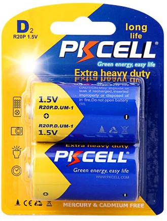 Best Selling PKCELL D Size R20p 1.5v Um1  dry Battery R20 Zinc Carbon Battery For Flashlight