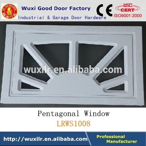 Завод продает гаража дверь . окно пятиугольная ABS прозрачный плексиглас индивидуальные окна