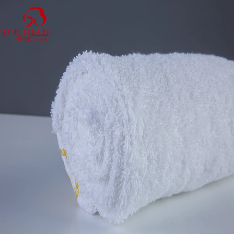 Good Absorbent High Quality 5 Star Hotel 100% Cotton White Towels Custom 3pcs Towel Set