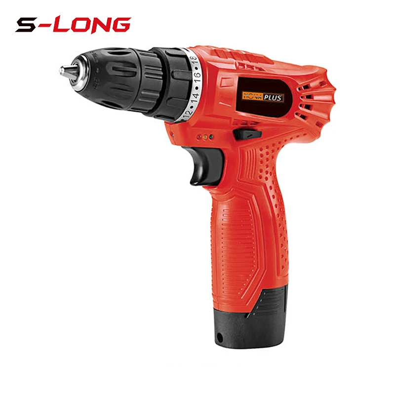 S-LONG две скорости литий-ионный аккумулятор мощный инструмент Аккумуляторная дрель-шуруповерт
