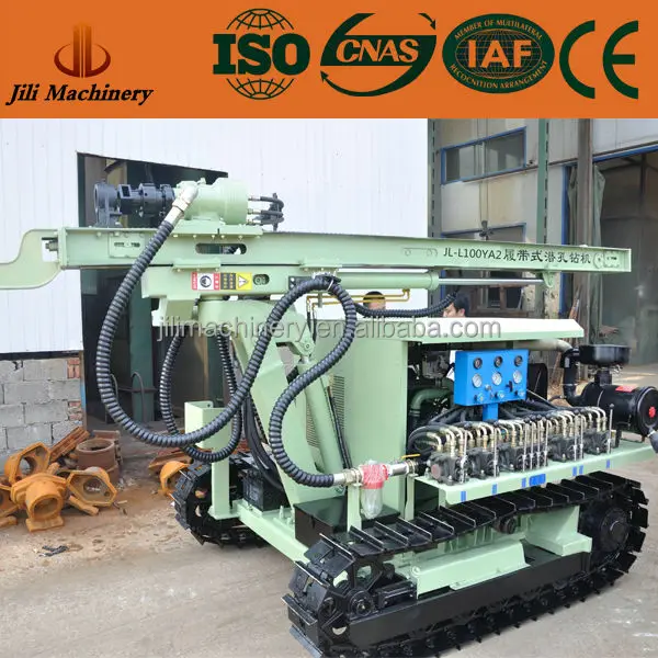 Open pit hydraulic DTH crawler core drilling machine for sale