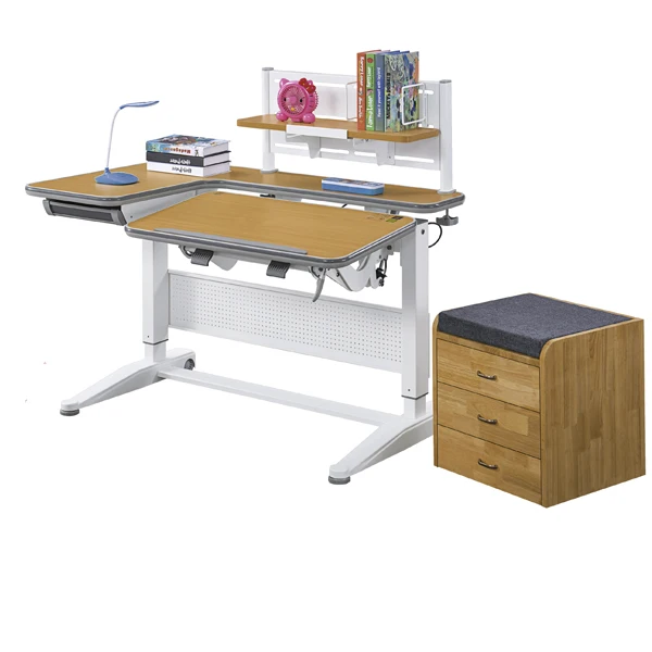 Ergonomic height Ajustable kids study table for growing children