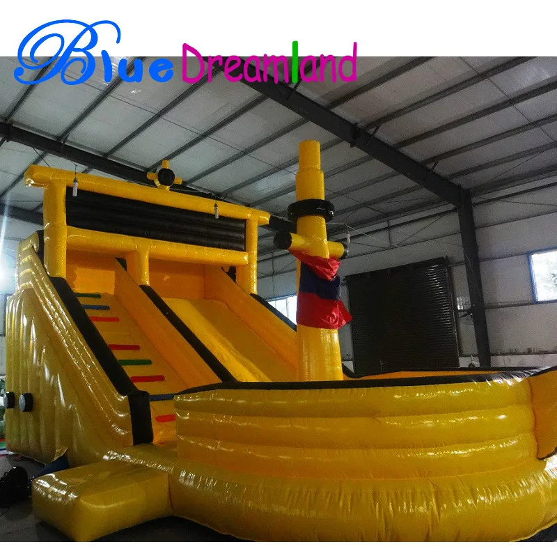 Pirate ship amusement park commercial bounce house Inflatable slide bouncy jumping castle for children and adults