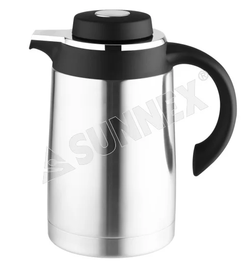 SUNNEX 1.3ltr STAINLESS STEEL INSULATED THERMOS JUG TEA COFFEE POT VACUUM KETTLE