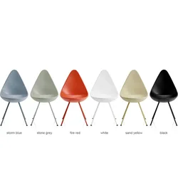 plastic PP ABS famous modern Designer Furniture Modern Dining Chairs Drop Chair