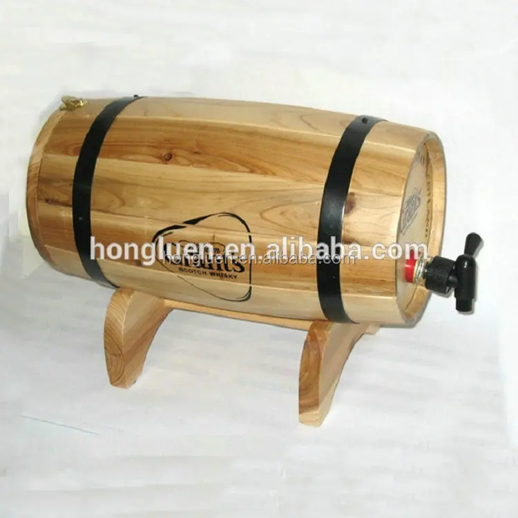 Natural Handcraft Antique Cask Original Oak Pine Wooden Barrel for Wine Beer Storage