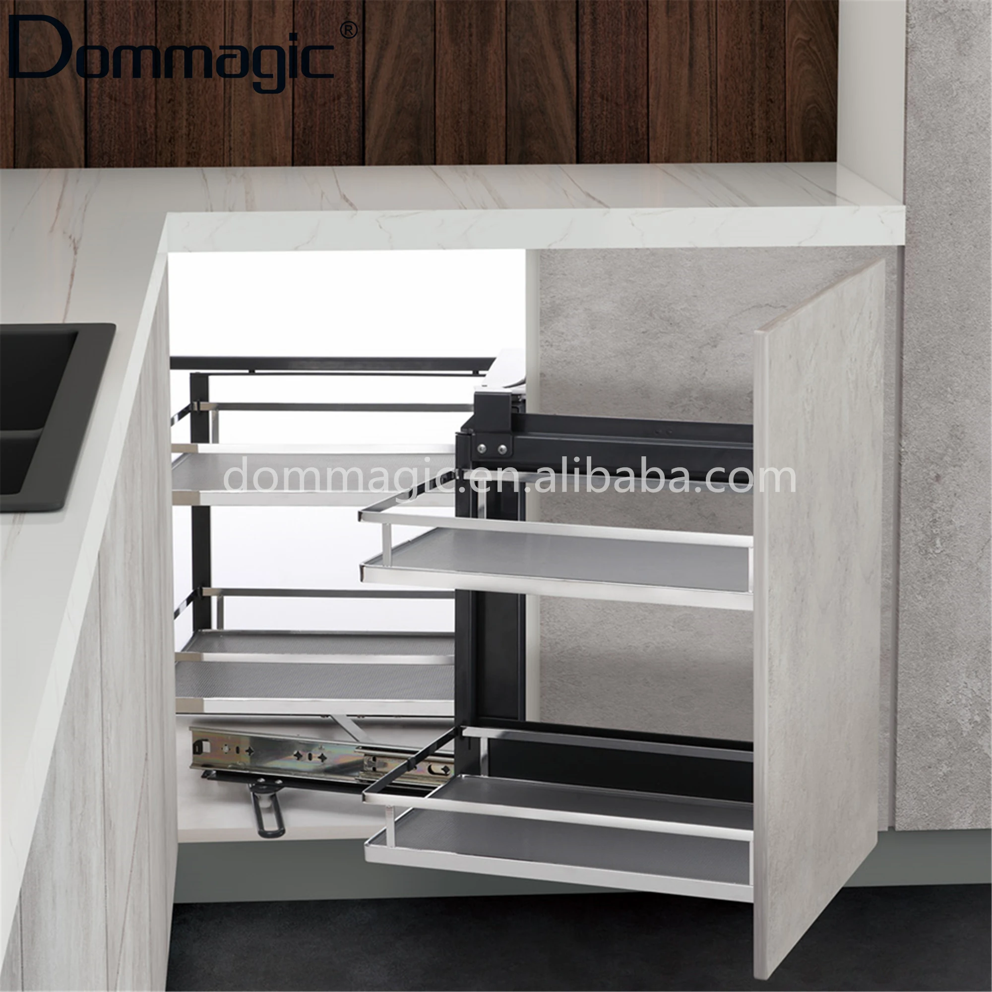 Kitchen Soft-close Wooden Super Magic for Cabinet Blind Corner