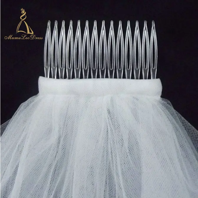 
Woman Silk Tulle Net Lady Ivory Bride Be Wedding Accessory Lace Bridal Veil 