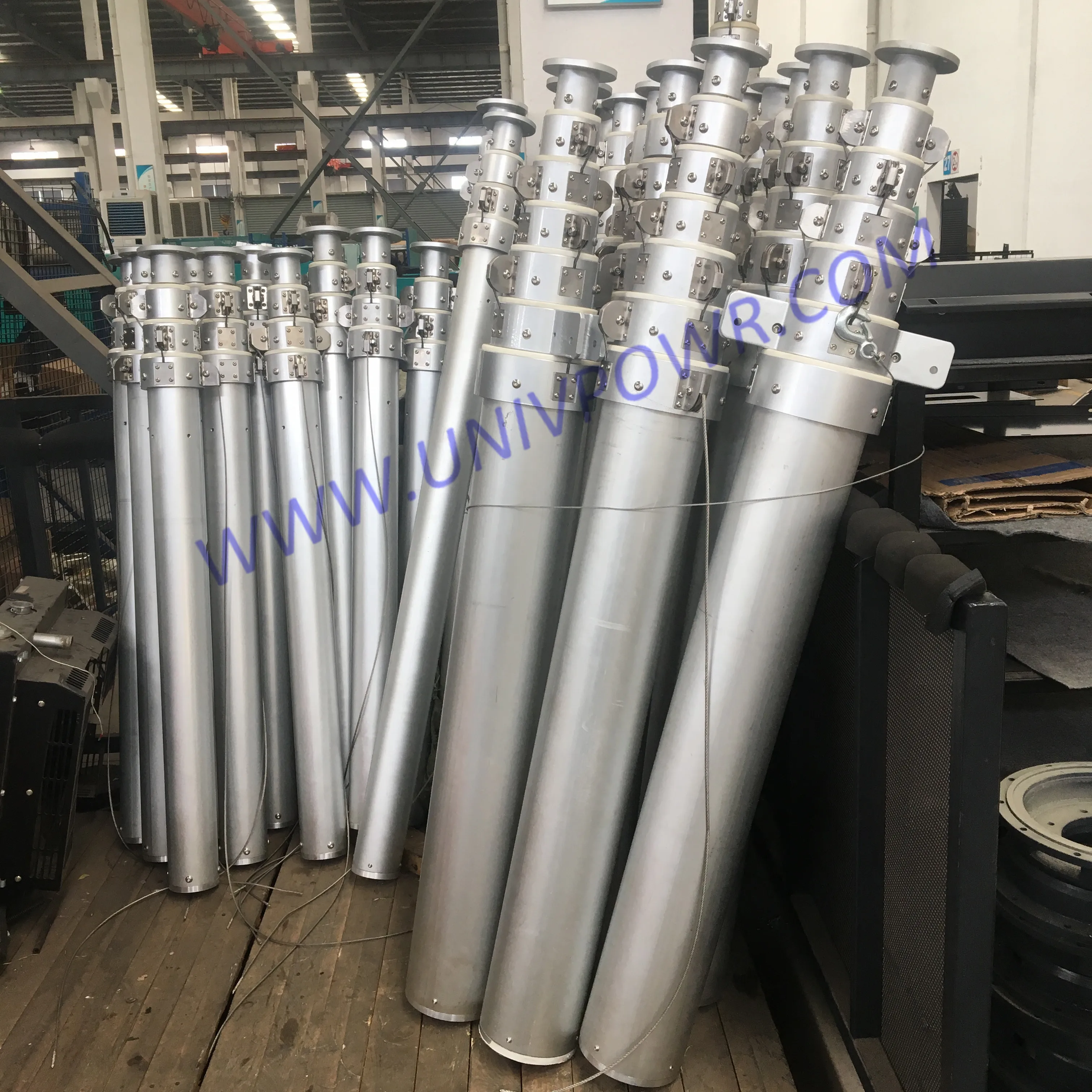 Factory outlet telescopic antenna mast for portable light tower cctv camera