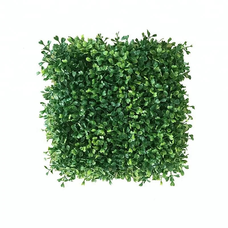 2022 fashion design Flowerking Plastic Green Wall Plant Wall / Plastic Green Grass Artificial Boxwood Hedge Wall
