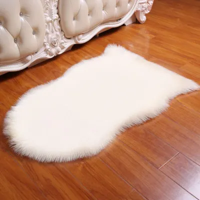 new design home carpet microfiber synthetic fake sheepskin rug faux fur carpet rug