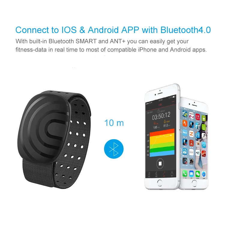 
CooSpo armband health heart rate monitor for fitness APP 