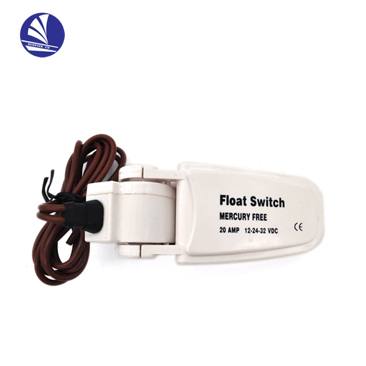 marine boat 12V / 24V  bilge pump float switch mercury free