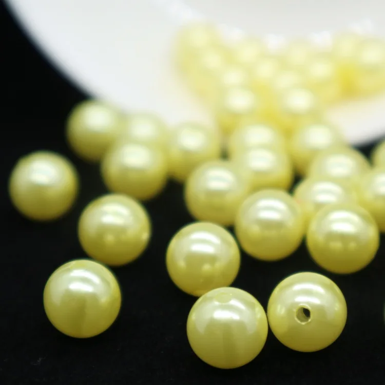 Hot sale 8mm round abs plastic pearls for decoration