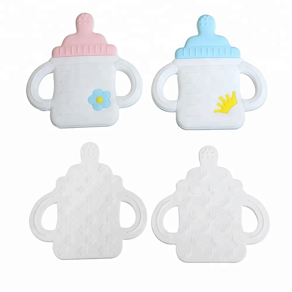 Hot Selling Food Grade Baby Teething Toy Colorful Silicone Bead Bottle Silicone Teething Toys For Babies