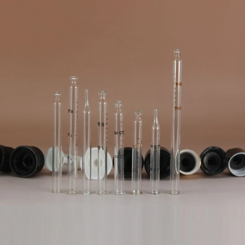 2019 new empty hyaluronic acid glass ampoule with opener