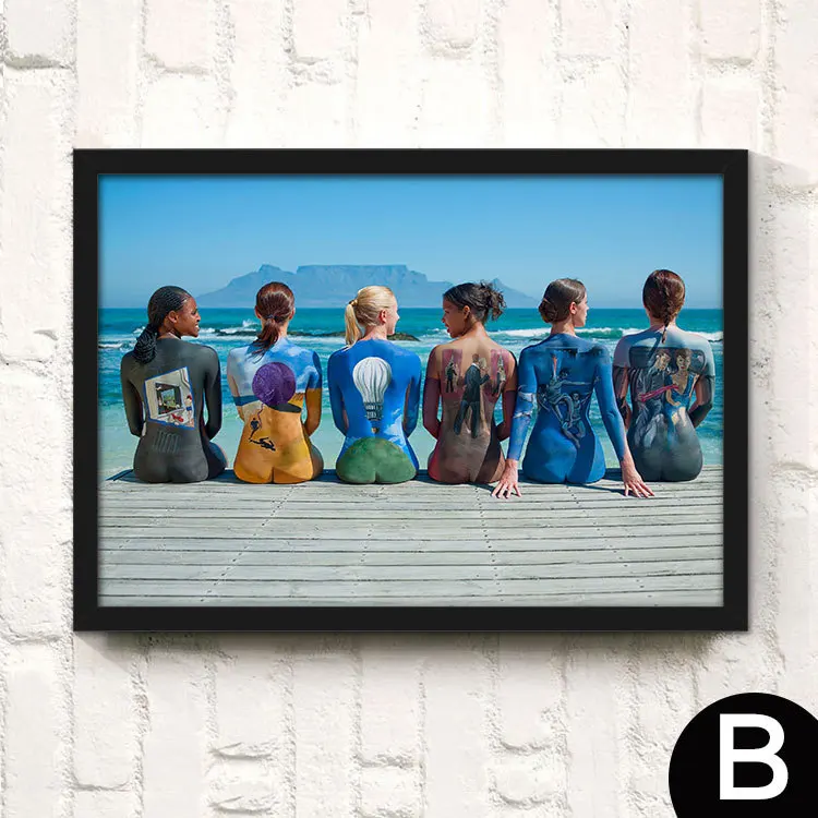 Painting Designs for Fabric Magnificent Tidal Hot Sale Artwork Simple Eco-friendly Printed Canvas Modern SCENERY 3pcs as One Set