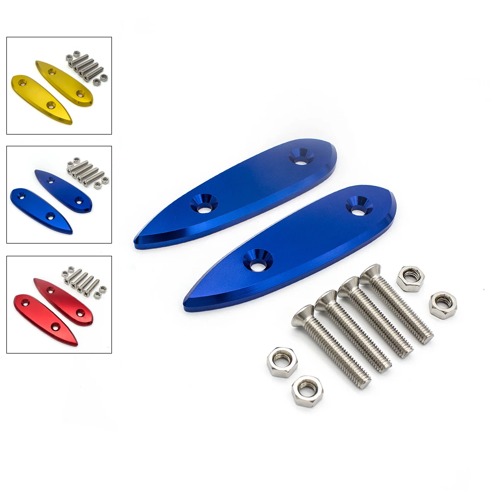 Motorbike CNC Aluminum Motorcycle Mirror Block Off Base Plates For Yamaha Yzf R3