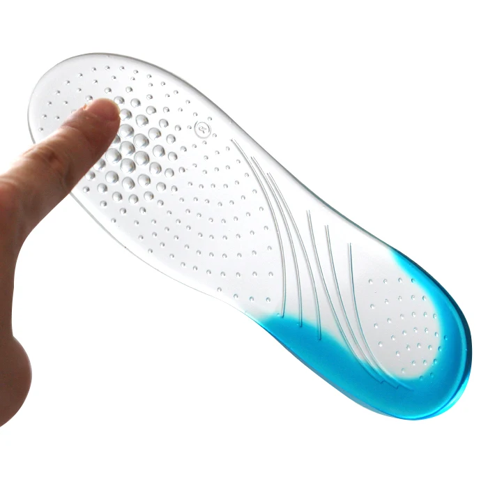 ZRWE08B New orthotic Silicone gel adhesive insoles 3/4 shoe inserts
