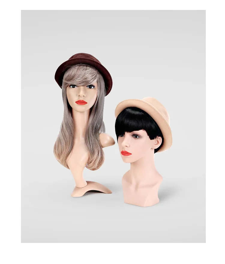 realistic mannequin heads and shoulder for hat display on sale