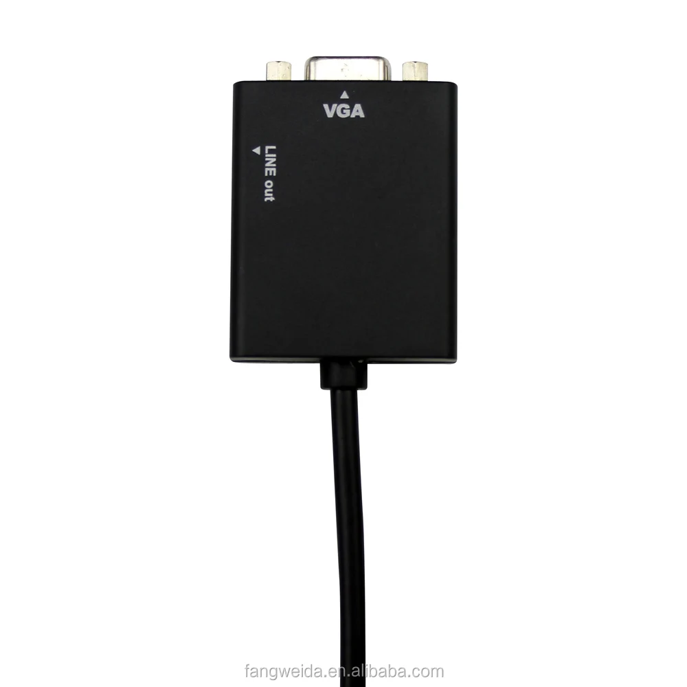 Завод OEM hd переходной кабель hdmi для vga адаптер с аудио для планшетных пк/цифровой камеры