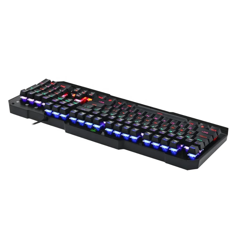 T-Dagger RGB LED Backlit Chroma 104 keys Wired Mechanical Gaming Keyboard With Wrist Rest