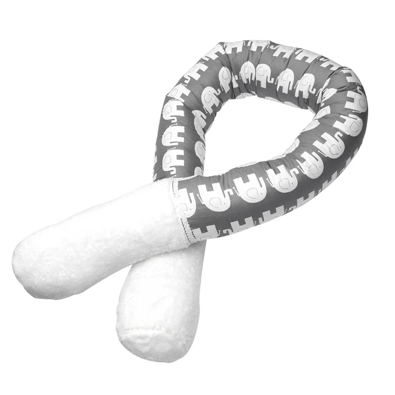 cotton Baby crib bumper Kind long round Pillow Handmade, Baby Bed Bumper