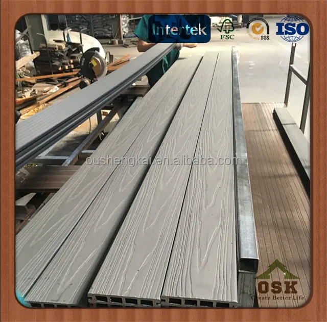 new wood plastic composite decking china wpc floor tiles deep embossed 3D