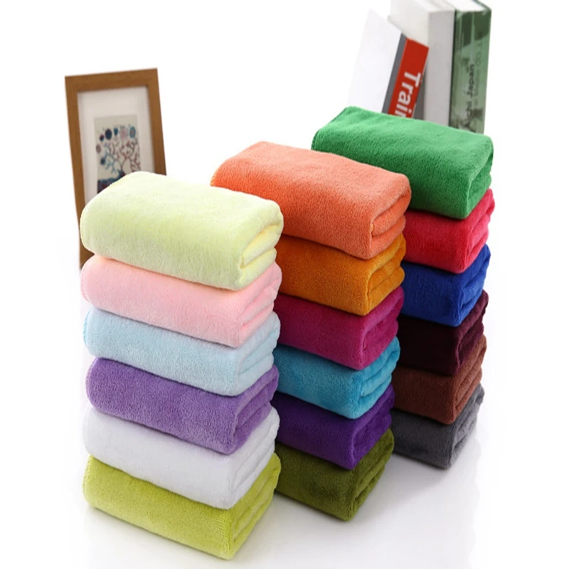 
Adult natural hair microfiber multi color red bath towels 
