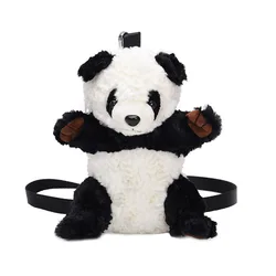 Hot crossbody bag cute and plush fur panda toy handbag for ladies