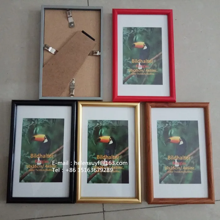 A4 gold and silver plated PVC photo frame