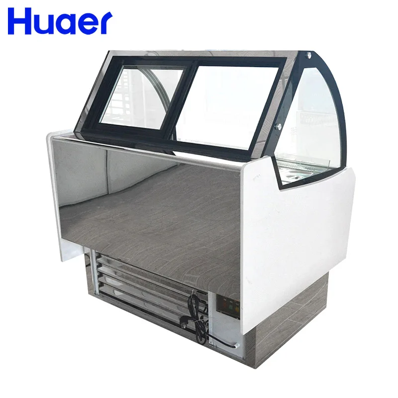 500 liter commercial glass showcase ice cream display freezers price