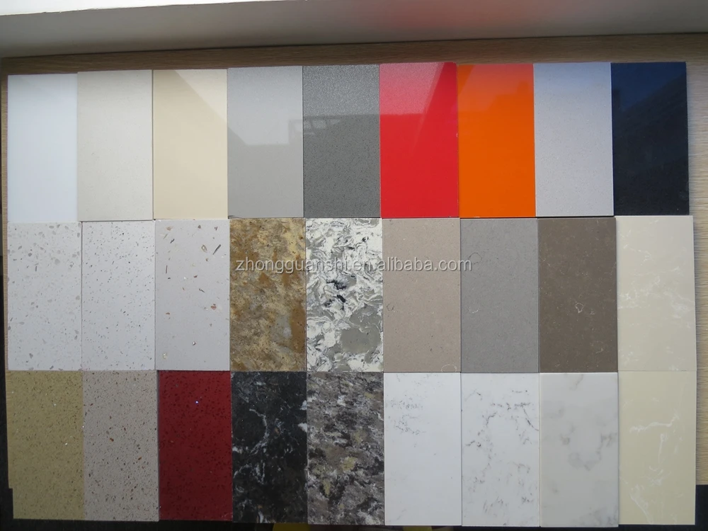 High Quality Yellow Crystal Artificial Quartz Stone Sheet