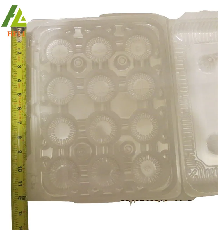 Factory Supply Clear Clamshell Plastic 12 Pack Cupcake Containers